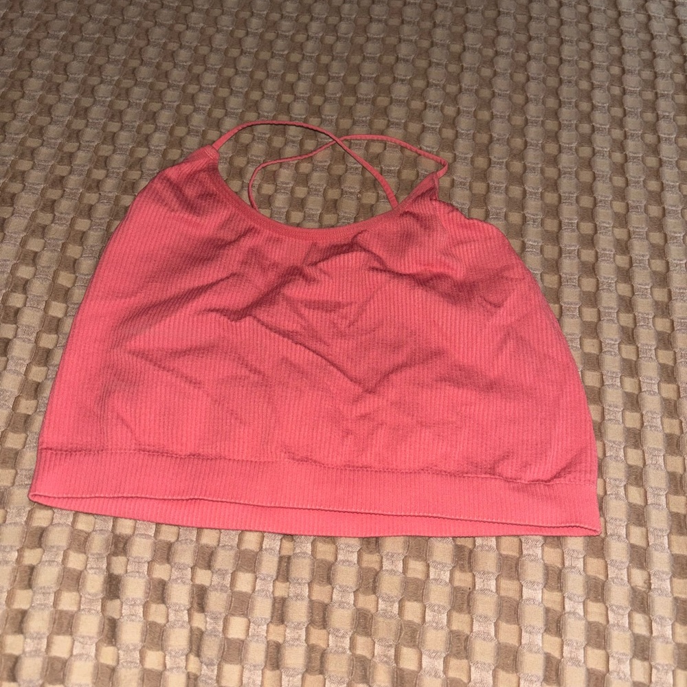 Colsie Coral Halter Top